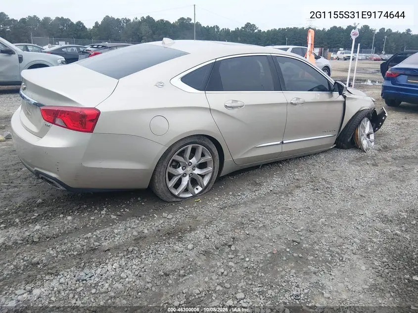 2014 CHEVROLET IMPALA VIN 2G1155S31E9174644 — фото 4