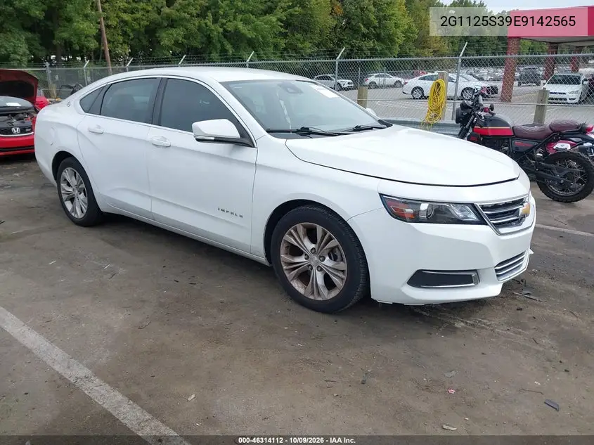 CHEVROLET IMPALA 2014, VIN 2G1125S39E9142565