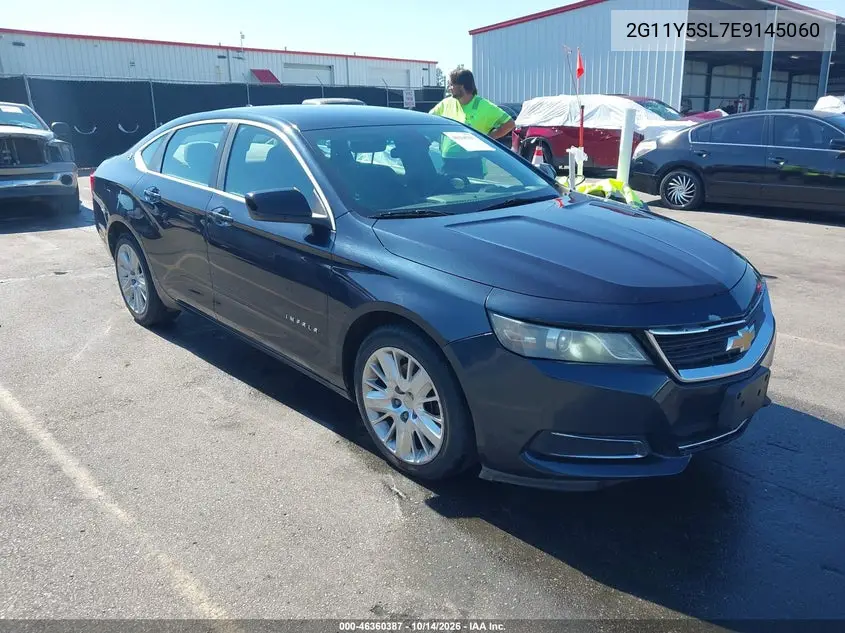 CHEVROLET IMPALA 2014, VIN 2G11Y5SL7E9145060