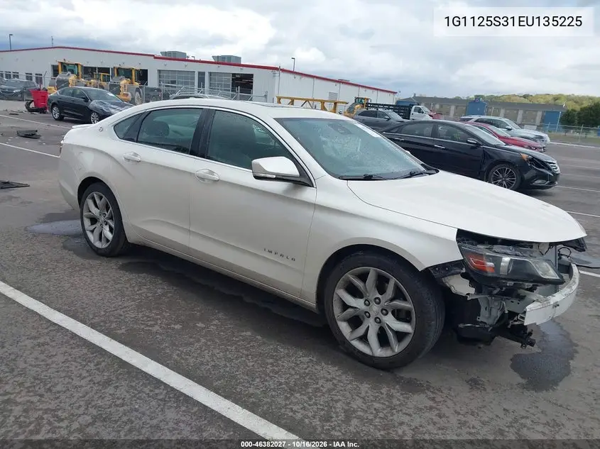 CHEVROLET IMPALA 2014, VIN 1G1125S31EU135225