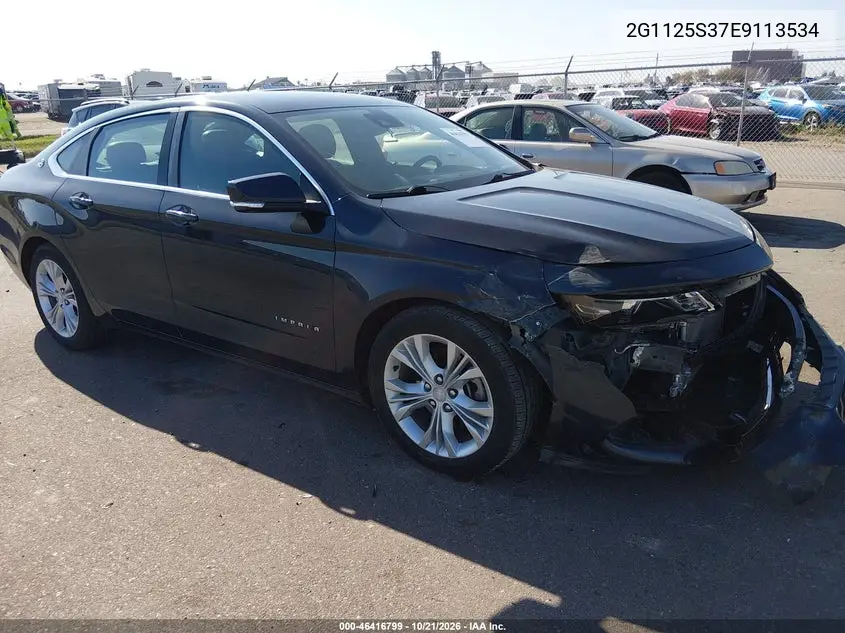 CHEVROLET IMPALA 2014, VIN 2G1125S37E9113534
