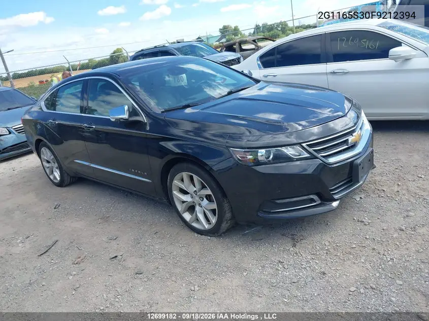 CHEVROLET IMPALA 2015, VIN 2G1165S30F9212394