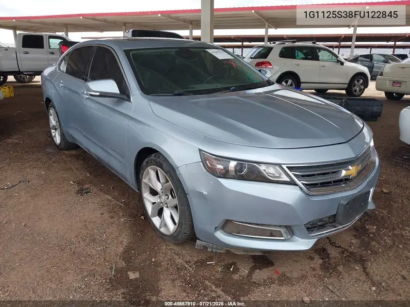 CHEVROLET IMPALA 2015, VIN 1G1125S38FU122845