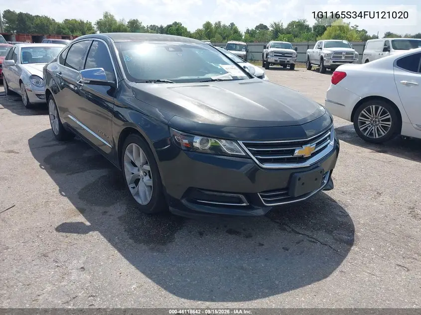 CHEVROLET IMPALA 2015, VIN 1G1165S34FU121020