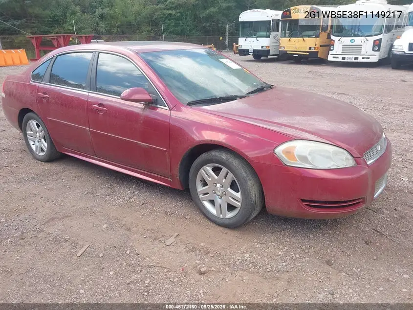 CHEVROLET IMPALA 2015, VIN 2G1WB5E38F1149217