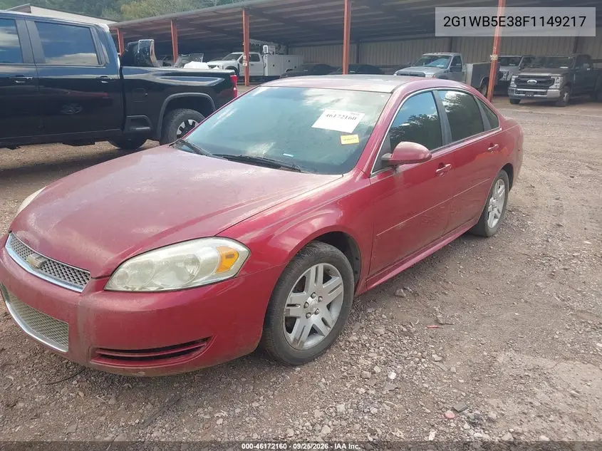 2015 CHEVROLET IMPALA VIN 2G1WB5E38F1149217 — фото 2