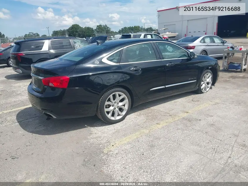 2015 CHEVROLET IMPALA VIN 2G1165S34F9216688 — фото 4