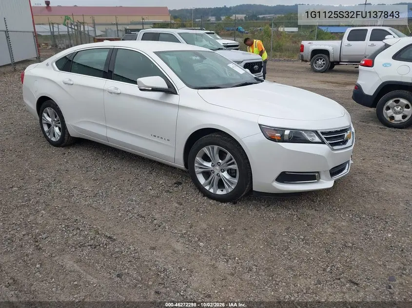 CHEVROLET IMPALA 2015, VIN 1G1125S32FU137843