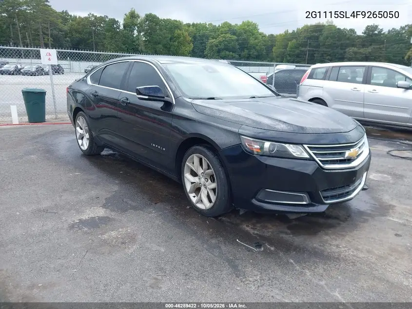 CHEVROLET IMPALA 2015, VIN 2G1115SL4F9265050