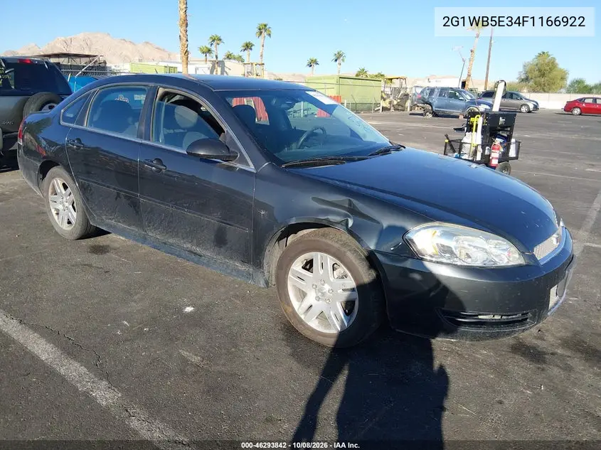 CHEVROLET IMPALA 2015, VIN 2G1WB5E34F1166922