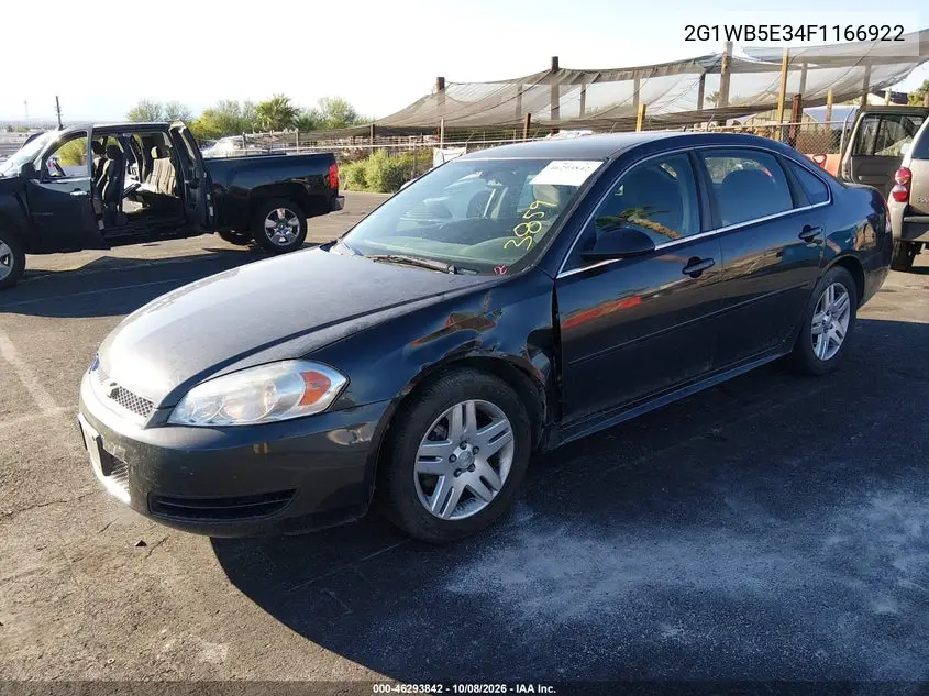 2015 CHEVROLET IMPALA VIN 2G1WB5E34F1166922 — фото 2