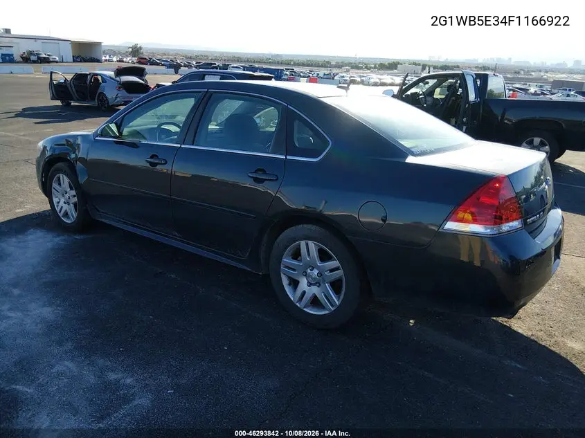 2015 CHEVROLET IMPALA VIN 2G1WB5E34F1166922 — фото 3