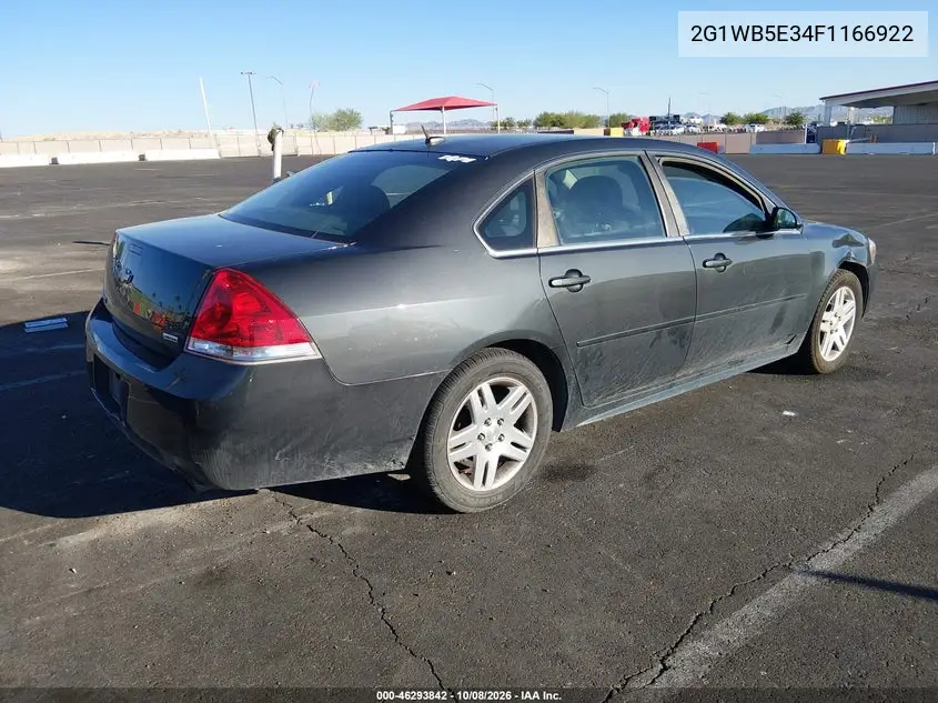 2015 CHEVROLET IMPALA VIN 2G1WB5E34F1166922 — фото 4