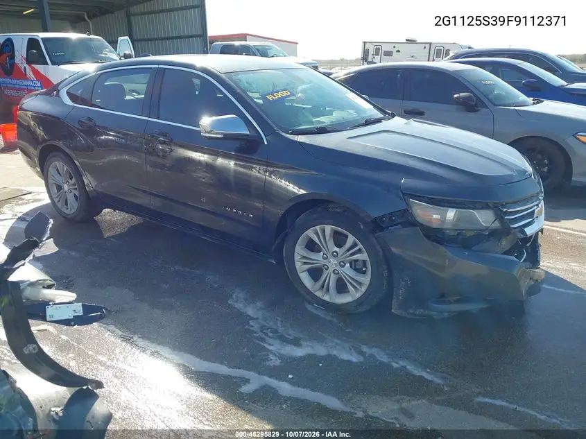 CHEVROLET IMPALA 2015, VIN 2G1125S39F9112371