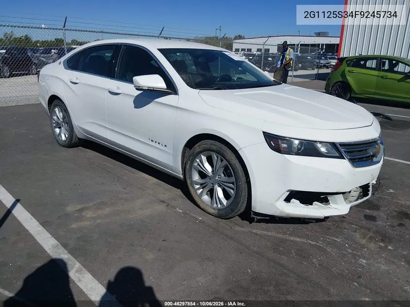 CHEVROLET IMPALA 2015, VIN 2G1125S34F9245734