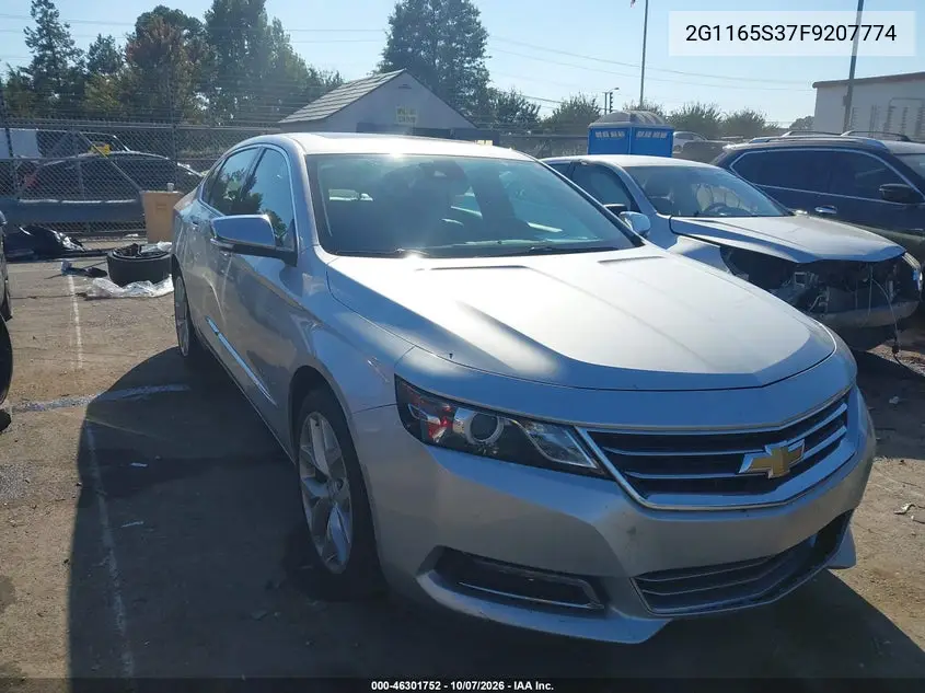 CHEVROLET IMPALA 2015, VIN 2G1165S37F9207774