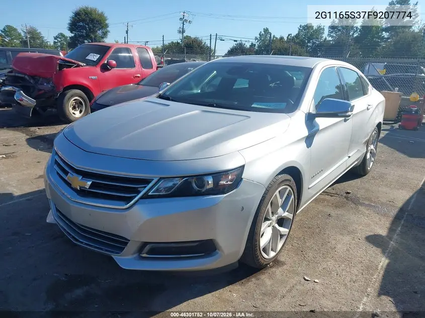2015 CHEVROLET IMPALA VIN 2G1165S37F9207774 — фото 2