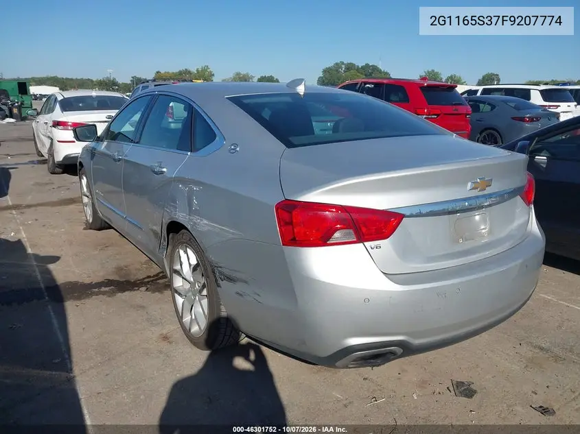 2015 CHEVROLET IMPALA VIN 2G1165S37F9207774 — фото 3