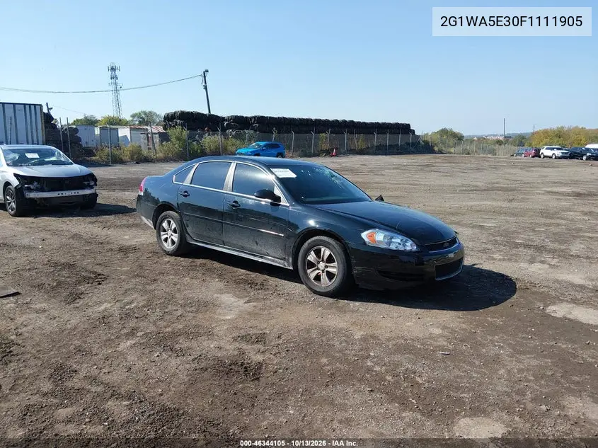 CHEVROLET IMPALA 2015, VIN 2G1WA5E30F1111905