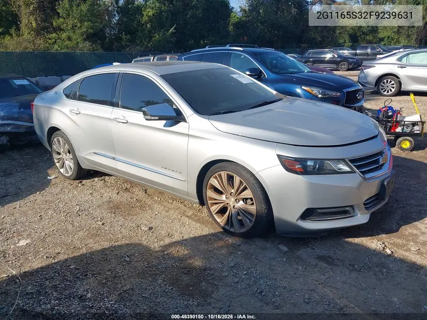 CHEVROLET IMPALA 2015, VIN 2G1165S32F9239631