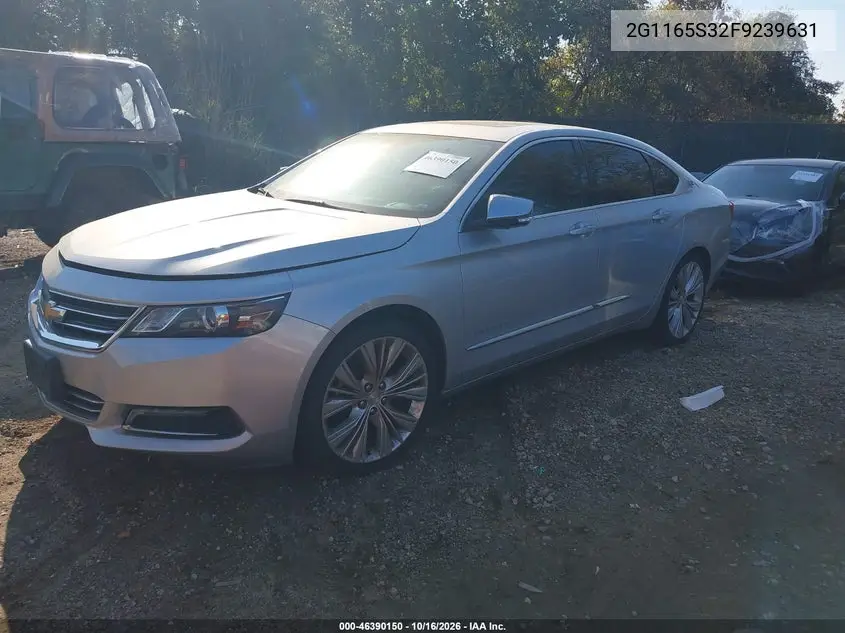 2015 CHEVROLET IMPALA VIN 2G1165S32F9239631 — фото 2