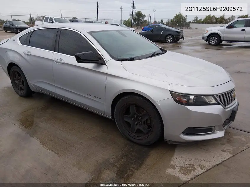 CHEVROLET IMPALA 2015, VIN 2G11Z5SL6F9209572