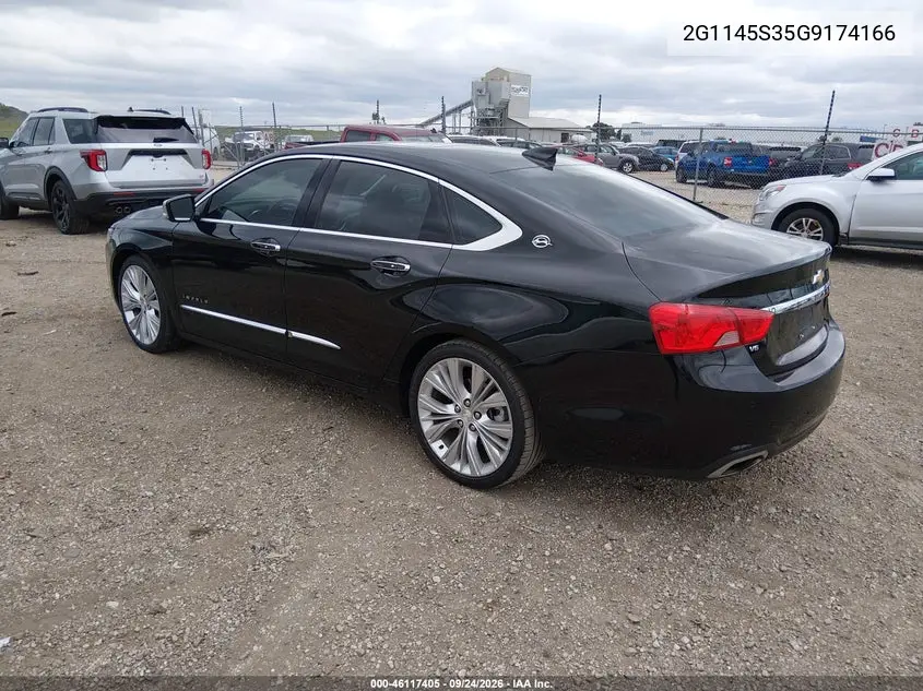 2016 CHEVROLET IMPALA VIN 2G1145S35G9174166 — фото 3