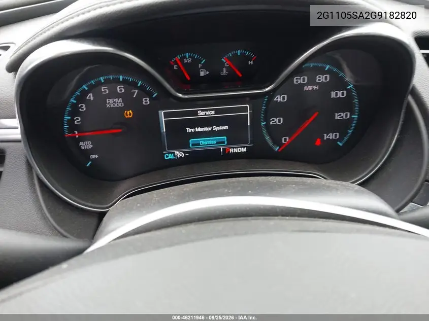 2016 CHEVROLET IMPALA VIN 2G1105SA2G9182820 — фото 15