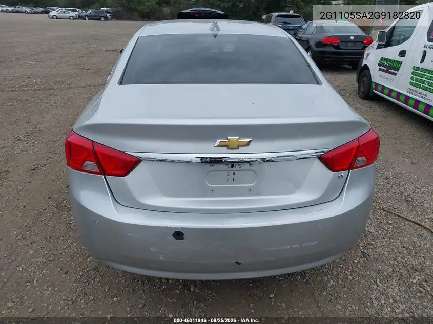 2016 CHEVROLET IMPALA VIN 2G1105SA2G9182820 — фото 16