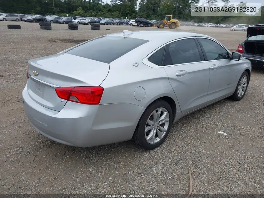 2016 CHEVROLET IMPALA VIN 2G1105SA2G9182820 — фото 4