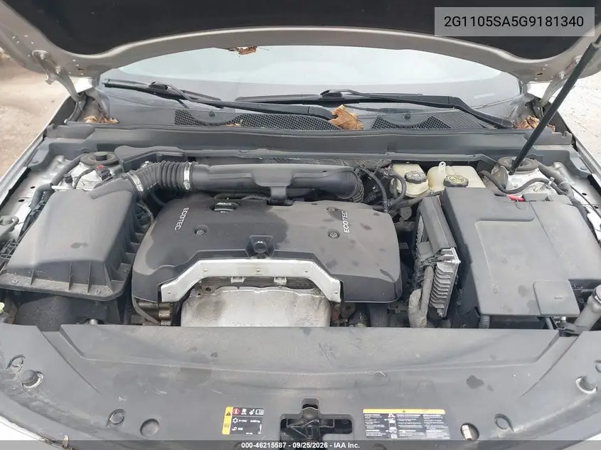 2016 CHEVROLET IMPALA VIN 2G1105SA5G9181340 — фото 10