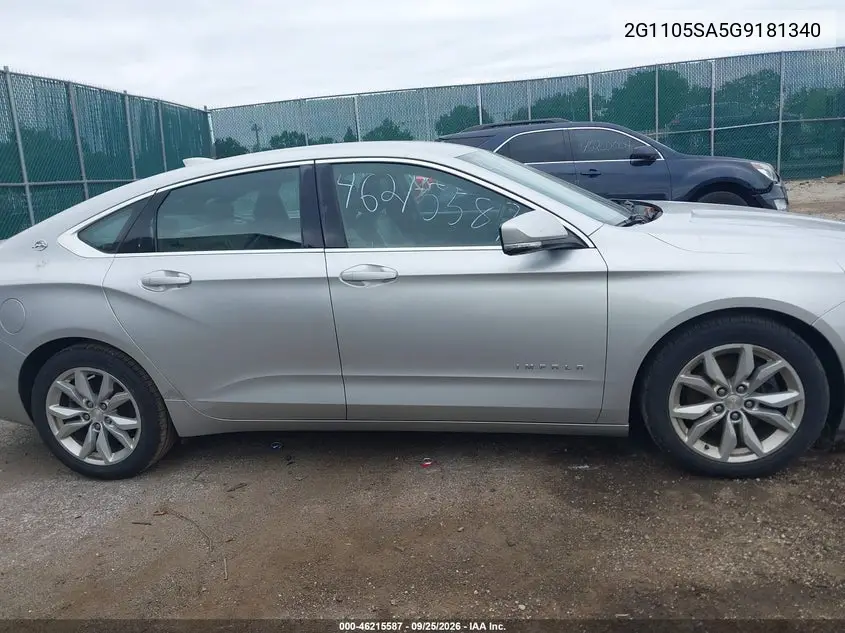 2016 CHEVROLET IMPALA VIN 2G1105SA5G9181340 — фото 13