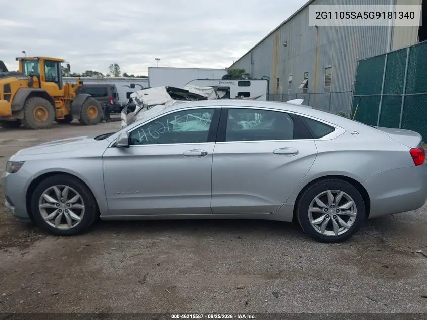 2016 CHEVROLET IMPALA VIN 2G1105SA5G9181340 — фото 14