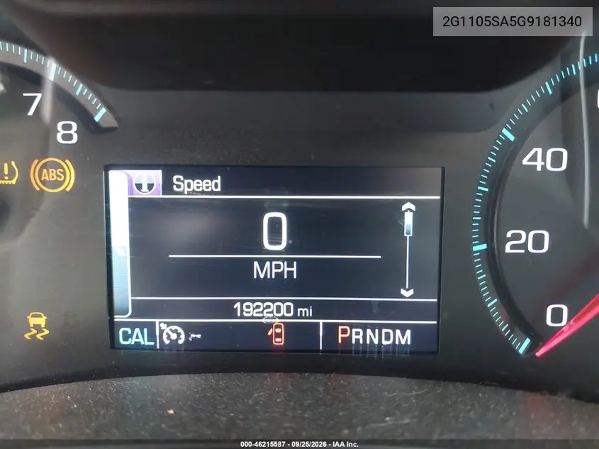 2016 CHEVROLET IMPALA VIN 2G1105SA5G9181340 — фото 15