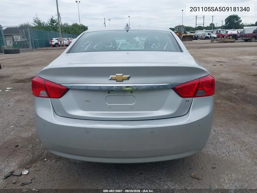 2016 CHEVROLET IMPALA VIN 2G1105SA5G9181340 — фото 16