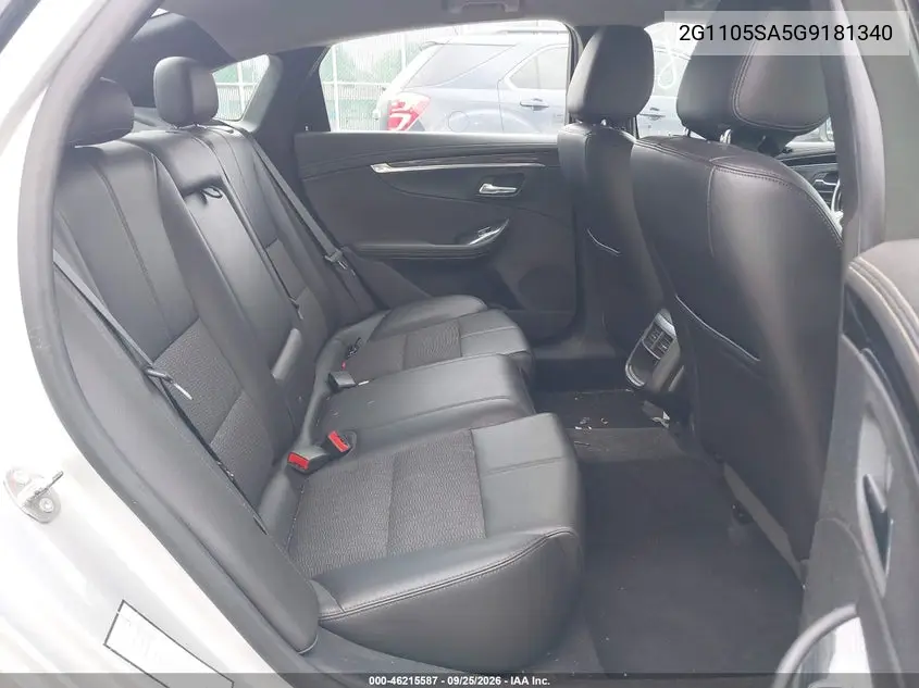 2016 CHEVROLET IMPALA VIN 2G1105SA5G9181340 — фото 8