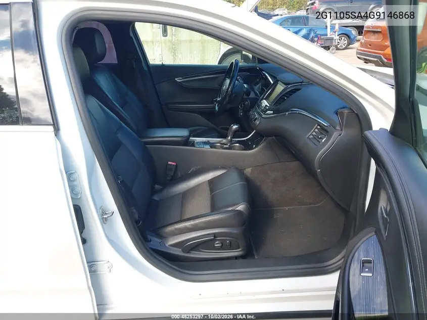 2016 CHEVROLET IMPALA VIN 2G1105SA4G9146868 — фото 5