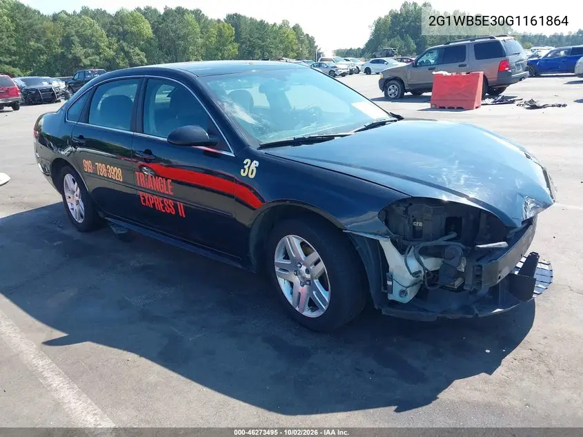 CHEVROLET IMPALA 2016, VIN 2G1WB5E30G1161864
