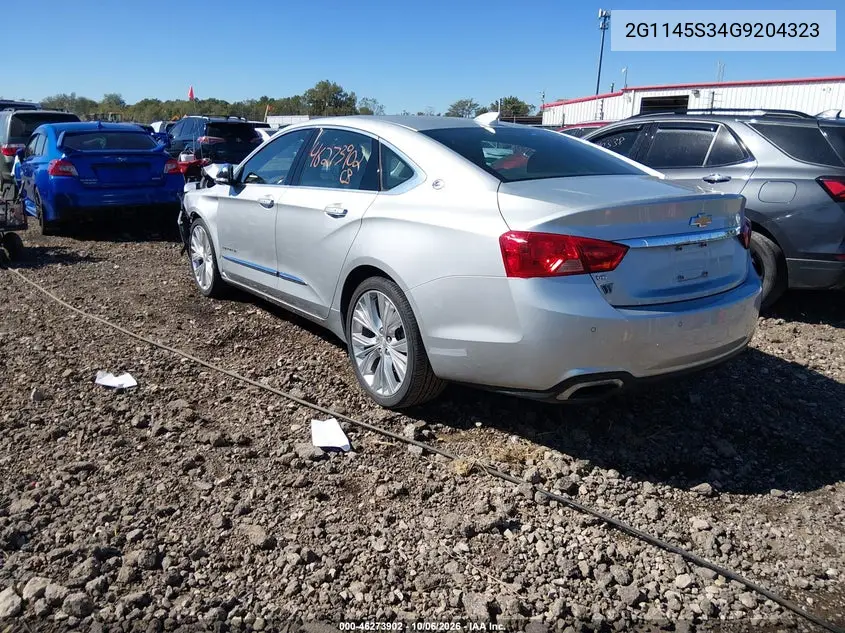 2016 CHEVROLET IMPALA VIN 2G1145S34G9204323 — фото 3