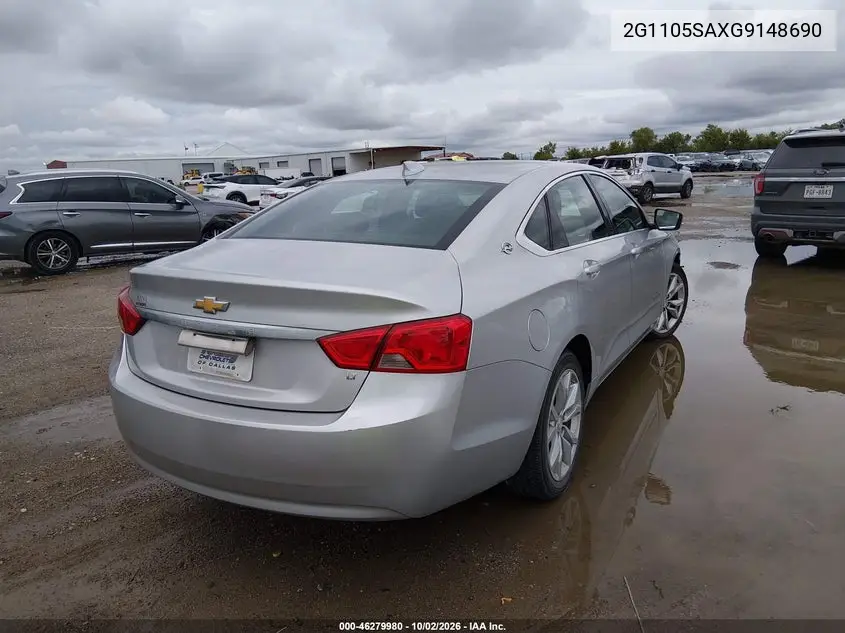 2016 CHEVROLET IMPALA VIN 2G1105SAXG9148690 — фото 4