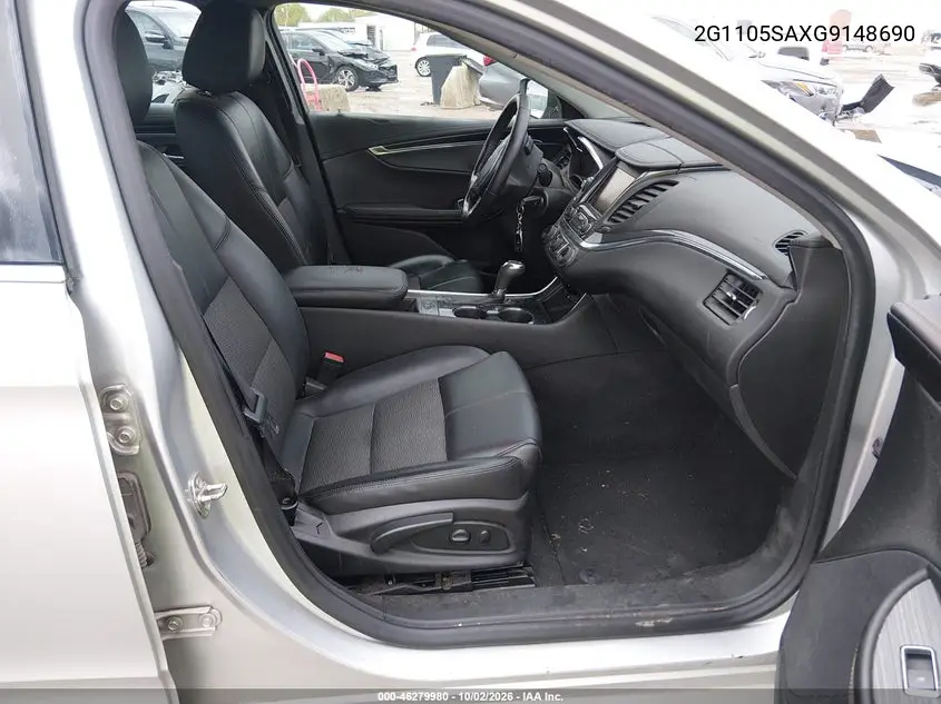 2016 CHEVROLET IMPALA VIN 2G1105SAXG9148690 — фото 5