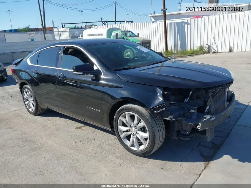 CHEVROLET IMPALA 2016, VIN 2G1115S30G9122887