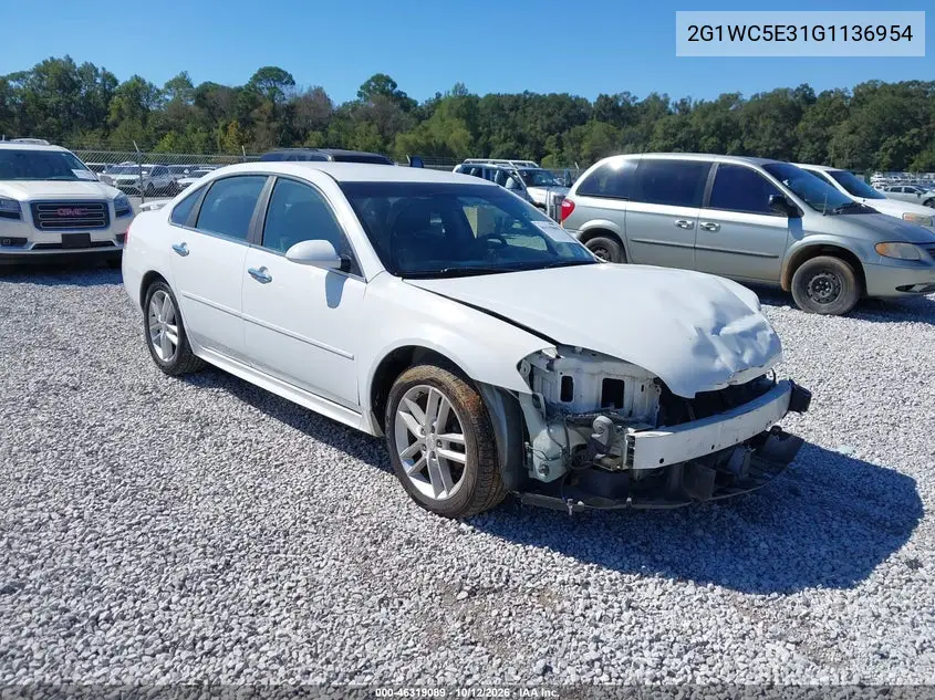 CHEVROLET IMPALA 2016, VIN 2G1WC5E31G1136954