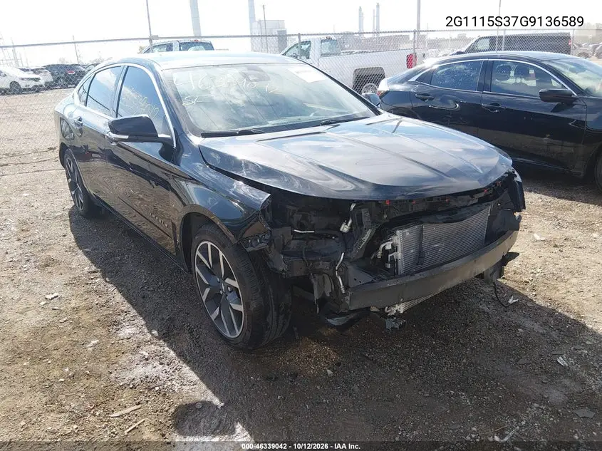 CHEVROLET IMPALA 2016, VIN 2G1115S37G9136589