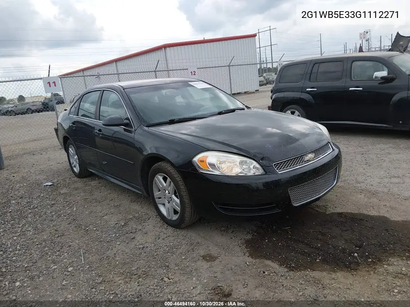 CHEVROLET IMPALA 2016, VIN 2G1WB5E33G1112271