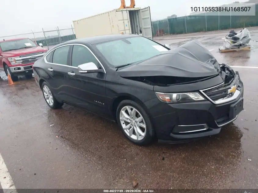 CHEVROLET IMPALA 2017, VIN 1G1105S38HU168507
