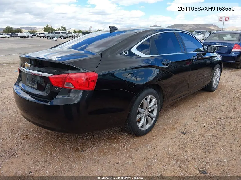 2017 CHEVROLET IMPALA VIN 2G1105SAXH9153650 — фото 4