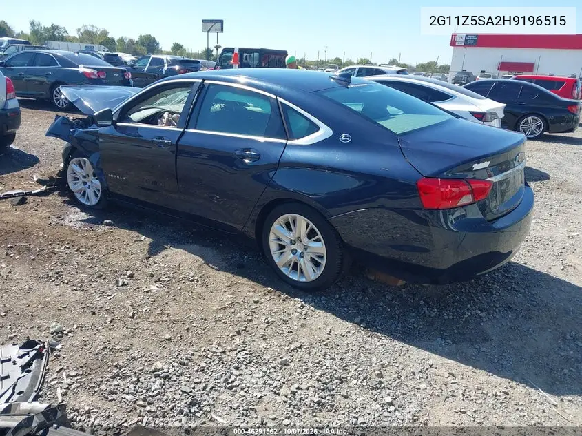2017 CHEVROLET IMPALA VIN 2G11Z5SA2H9196515 — фото 3