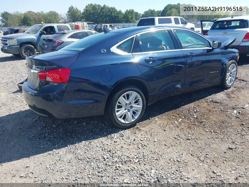 2017 CHEVROLET IMPALA VIN 2G11Z5SA2H9196515 — фото 4