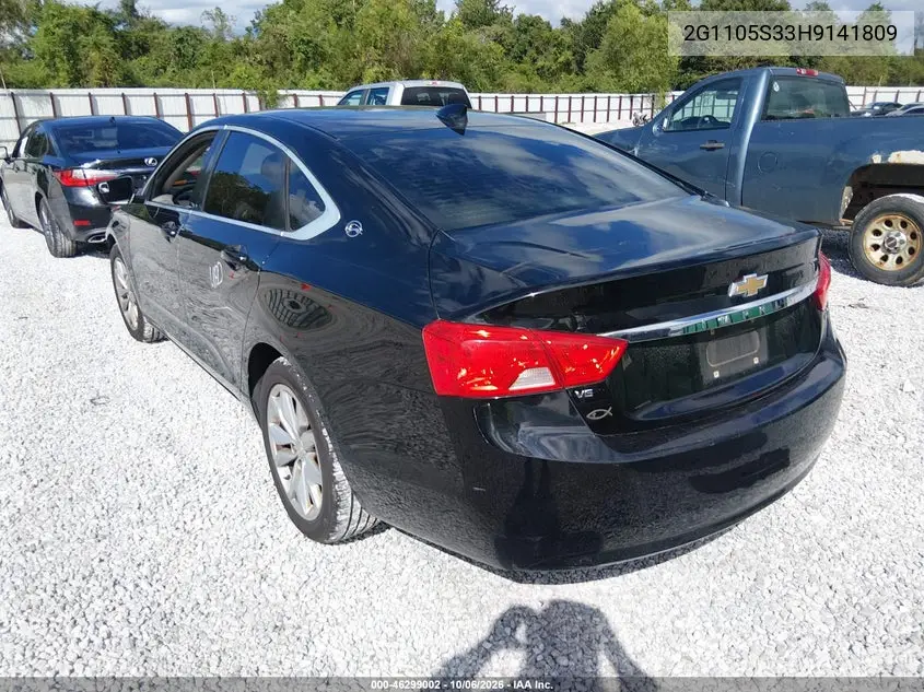 2017 CHEVROLET IMPALA VIN 2G1105S33H9141809 — фото 3